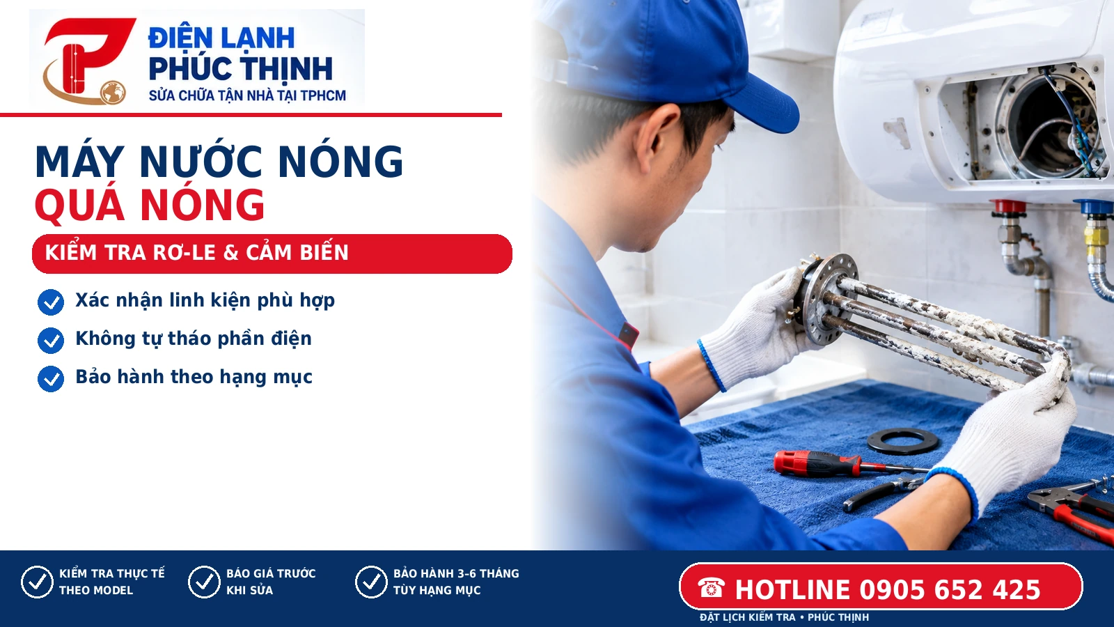 KIỂM TRA RƠ-LE & CẢM BIẾN – minh họa kiểm tra và sửa chữa theo model, Điện Lạnh Phúc Thịnh, hotline 0905 652 425