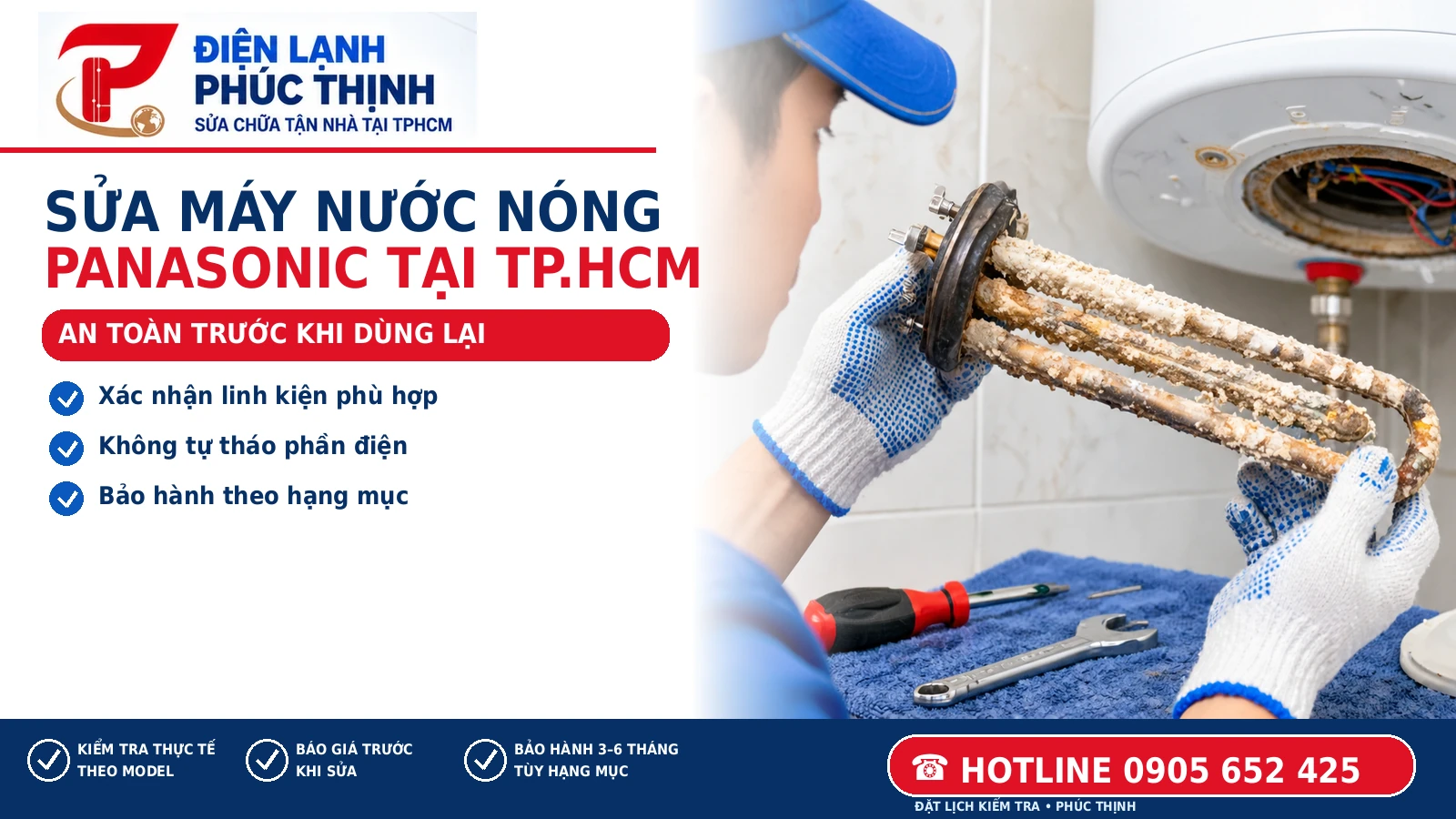 AN TOÀN TRƯỚC KHI DÙNG LẠI – minh họa kiểm tra và sửa chữa theo model, Điện Lạnh Phúc Thịnh, hotline 0905 652 425