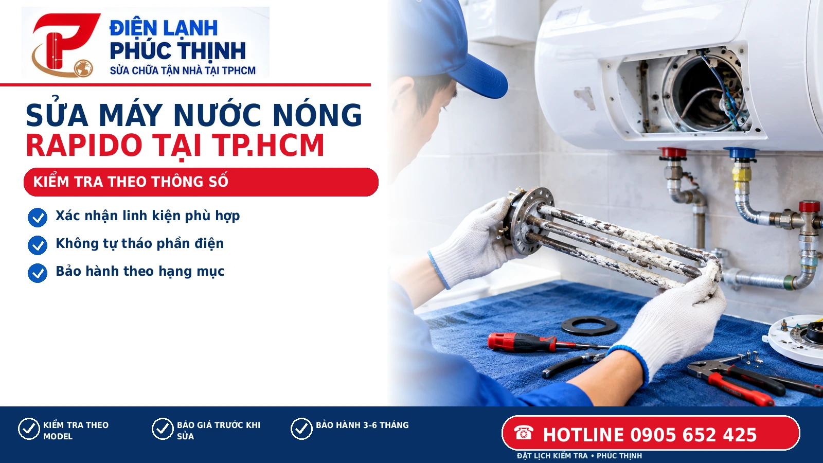 KIỂM TRA THEO THÔNG SỐ – hình minh họa kiểm tra và sửa chữa đúng model, Điện Lạnh Phúc Thịnh, hotline 0905 652 425