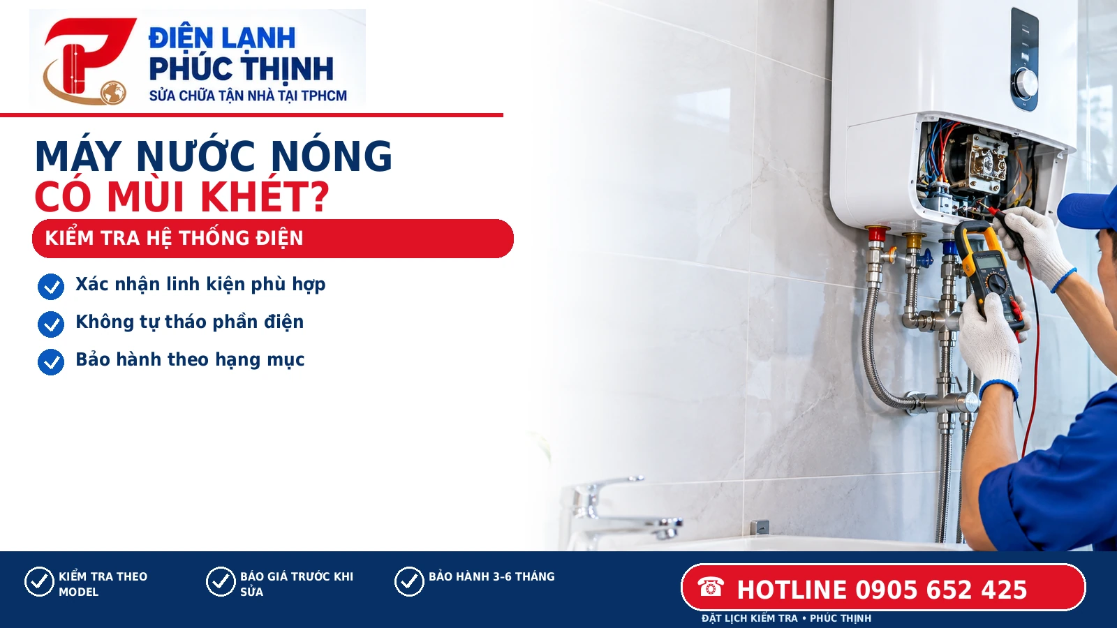 KIỂM TRA HỆ THỐNG ĐIỆN – hình minh họa kiểm tra và sửa chữa đúng model, Điện Lạnh Phúc Thịnh, hotline 0905 652 425