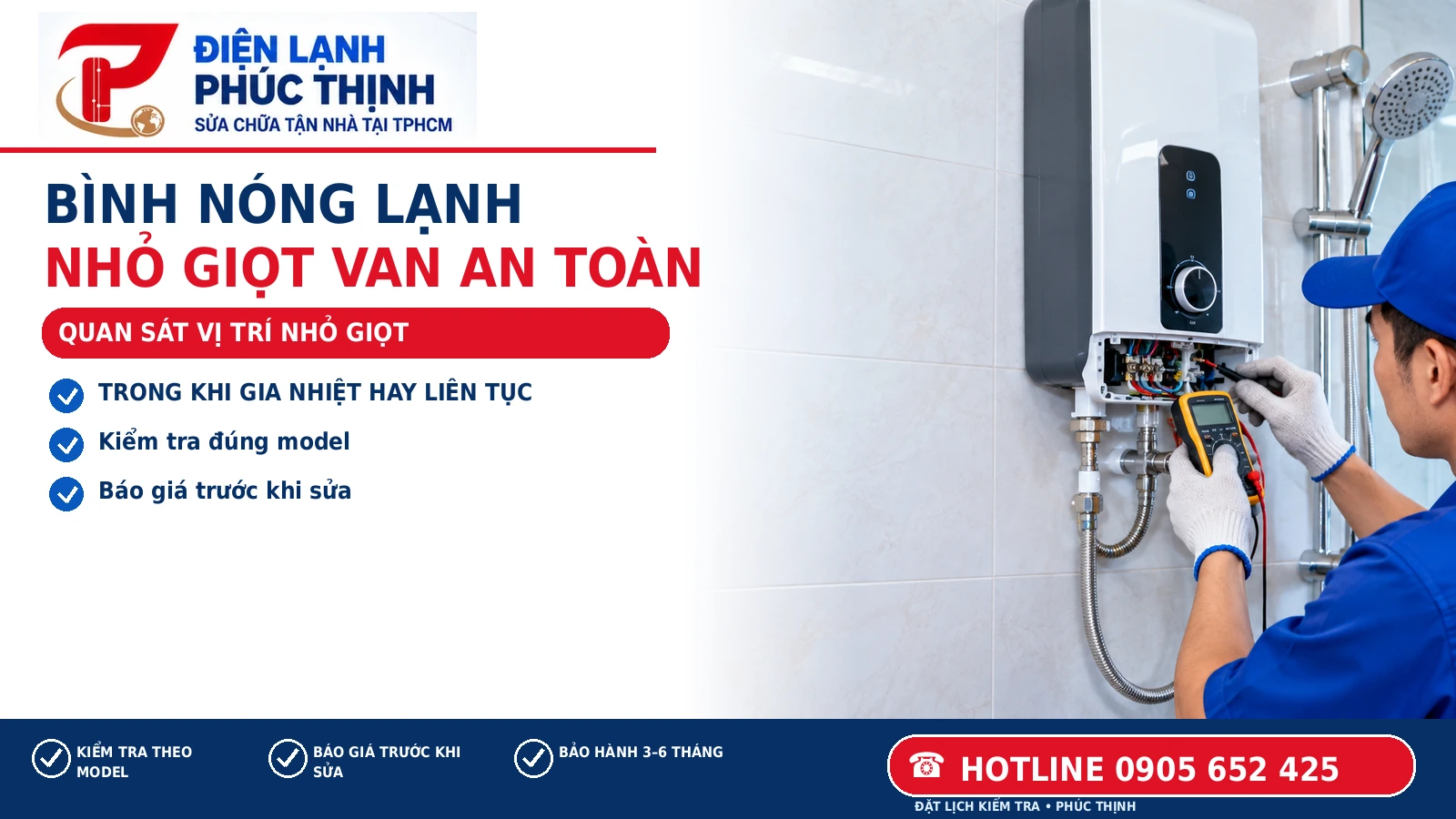 QUAN SÁT VỊ TRÍ NHỎ GIỌT – hình minh họa bình nóng lạnh nhỏ giọt van an toàn, Điện Lạnh Phúc Thịnh, hotline 0905 652 425