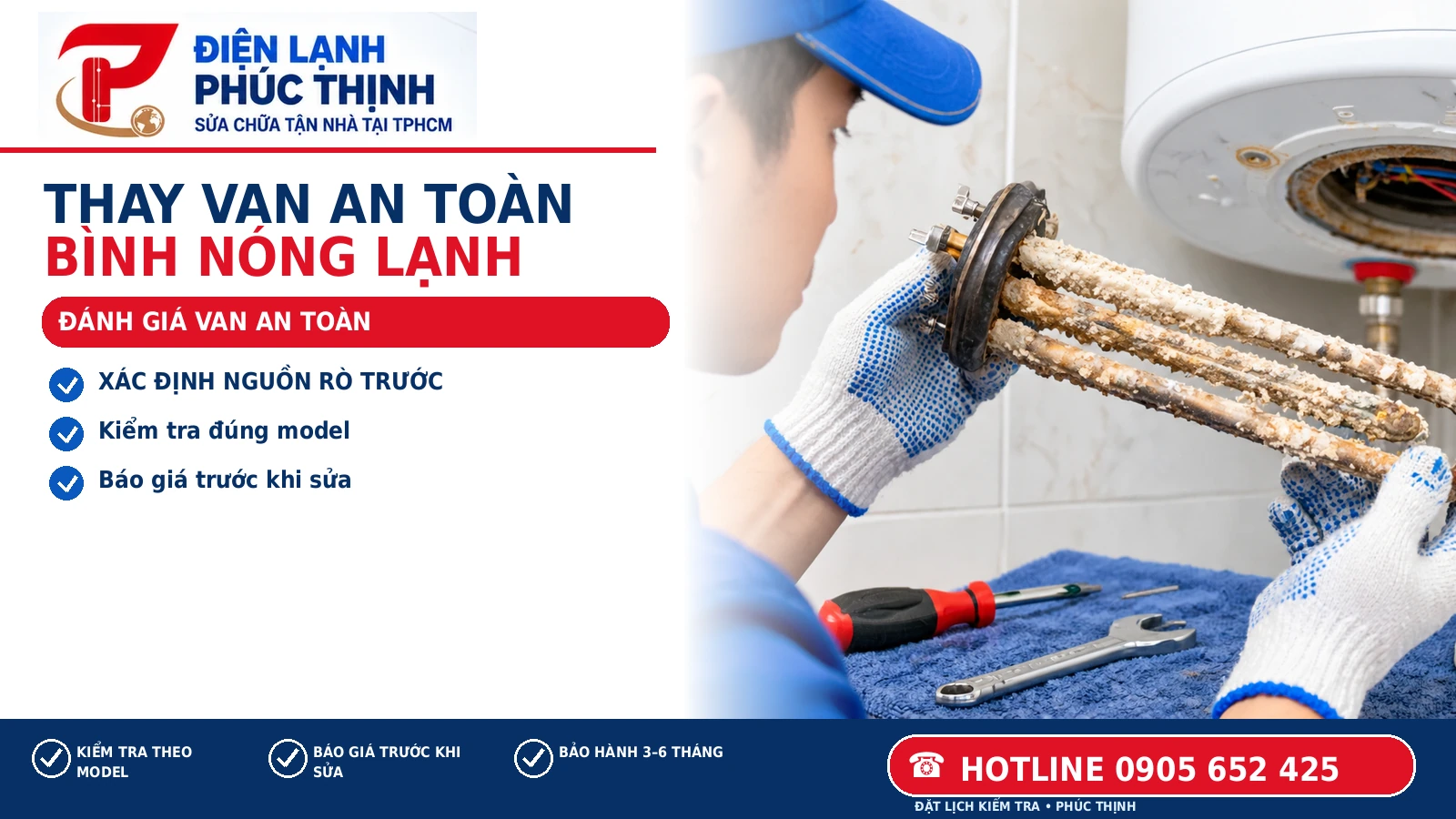 ĐÁNH GIÁ VAN AN TOÀN – hình minh họa thay van an toàn bình nóng lạnh, Điện Lạnh Phúc Thịnh, hotline 0905 652 425