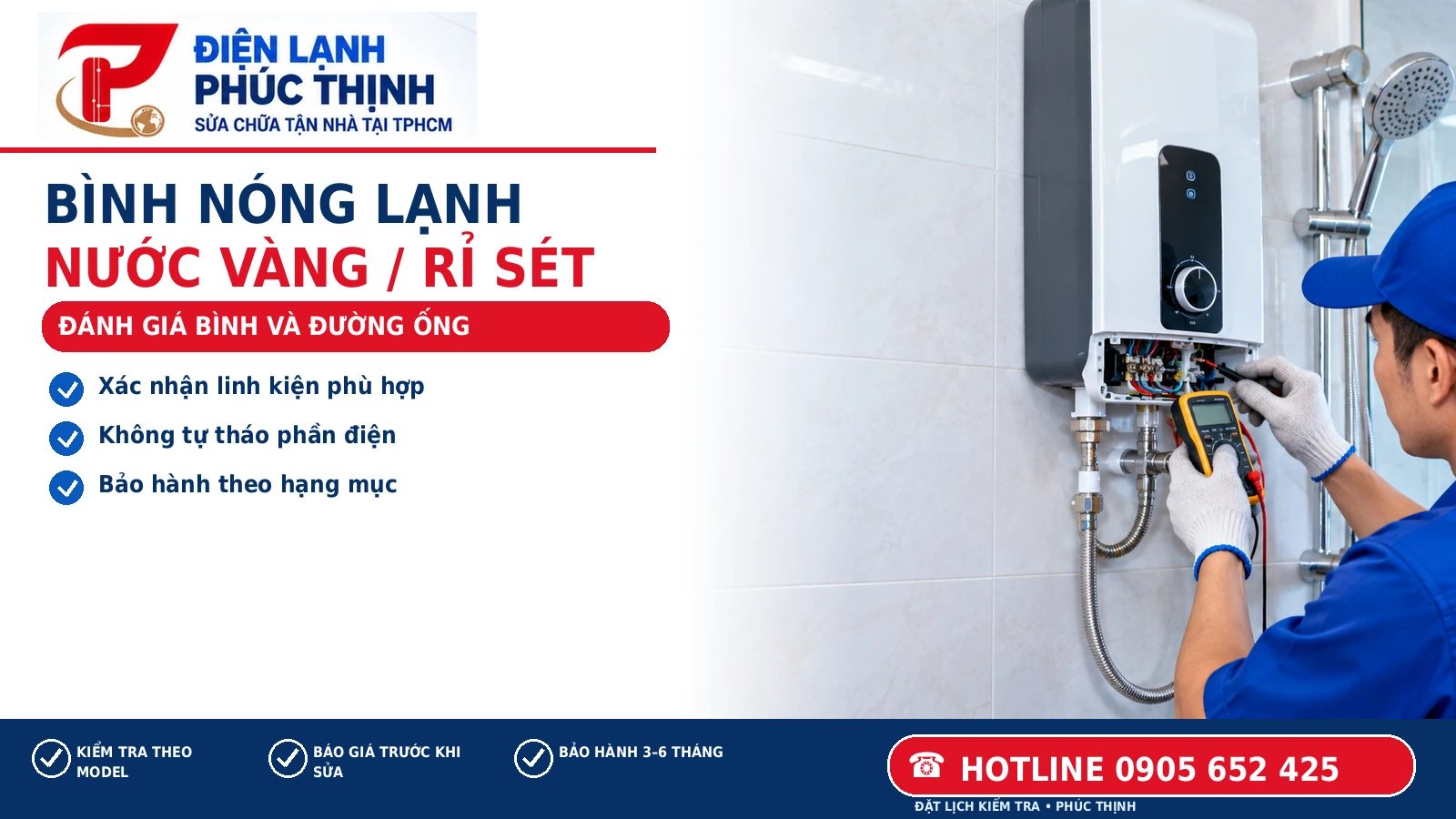 ĐÁNH GIÁ BÌNH VÀ ĐƯỜNG ỐNG – hình minh họa kiểm tra và sửa chữa đúng model, Điện Lạnh Phúc Thịnh, hotline 0905 652 425