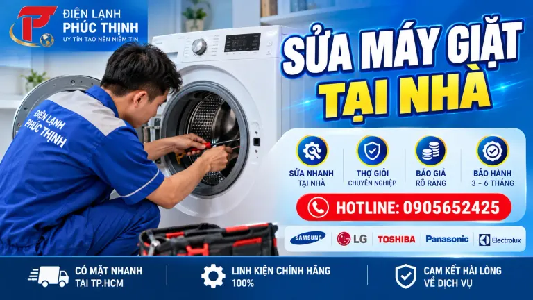 Banner sửa máy giặt tại nhà TP.HCM của Phúc Thịnh