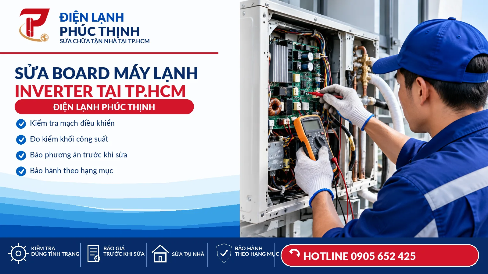sửa board máy lạnh Inverter - Điện Lạnh Phúc Thịnh