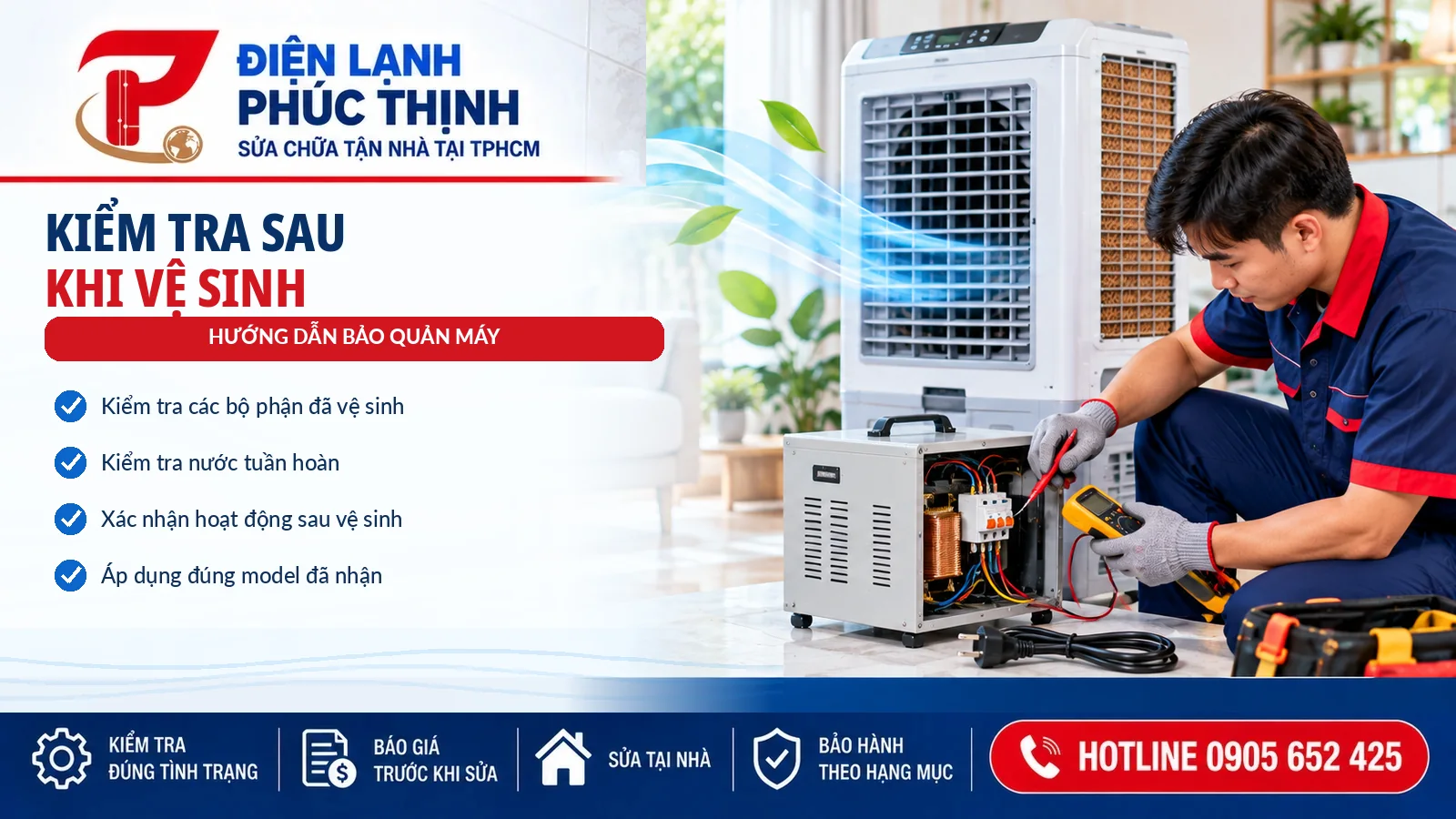 vệ sinh theo model, Điện Lạnh Phúc Thịnh