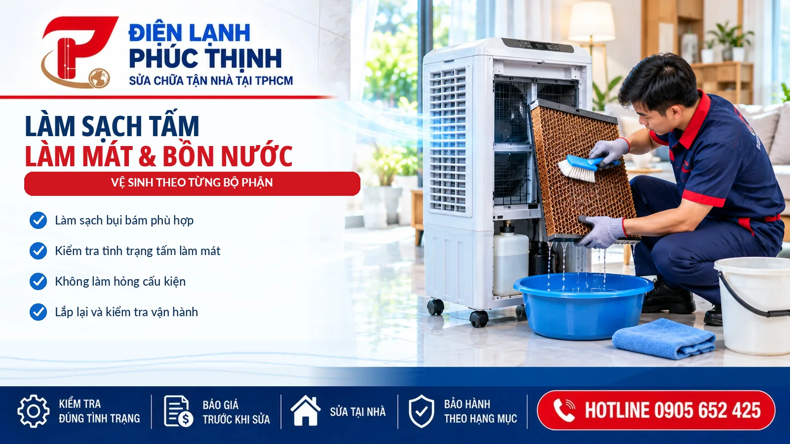 kiểm tra tấm làm mát, Điện Lạnh Phúc Thịnh